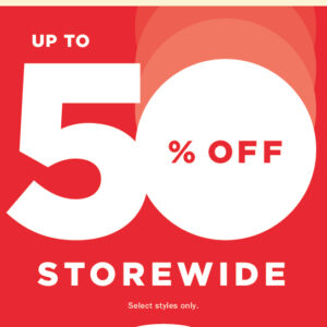 Up to 50% off Storewide at Old Navy